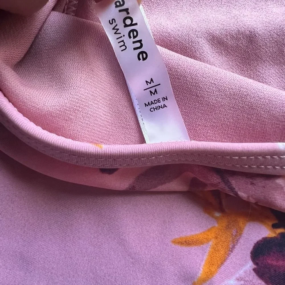 3/$20 NWT Floral Tropical Bikini Bottoms Size M Dusty Rose Brand New Ardene $16